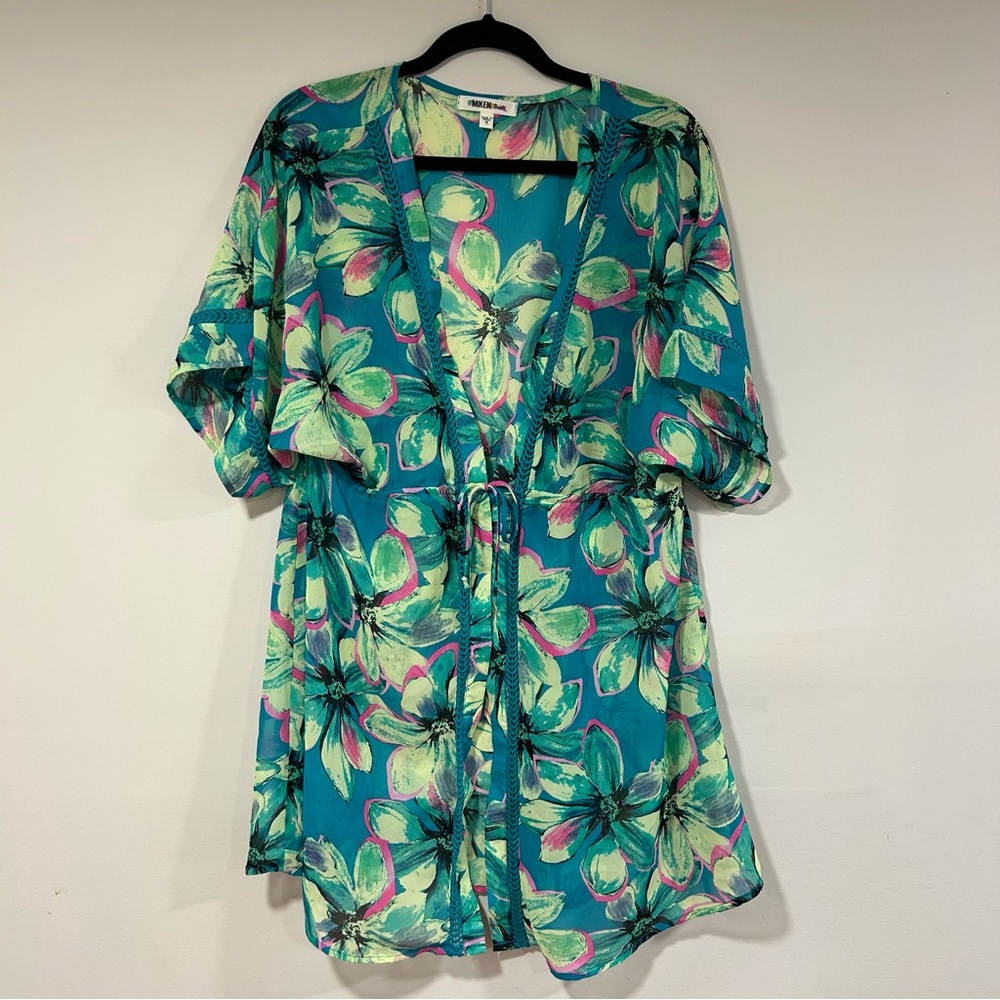 Miken Swim Top with Floral Design